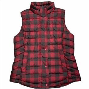 GAP Buffalo Plaid Puffer Vest- Size Small